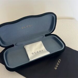 New Gucci Black velvet sunglass Case